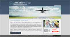Desktop Screenshot of annulation-voyage.com