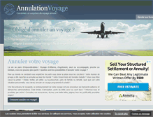 Tablet Screenshot of annulation-voyage.com